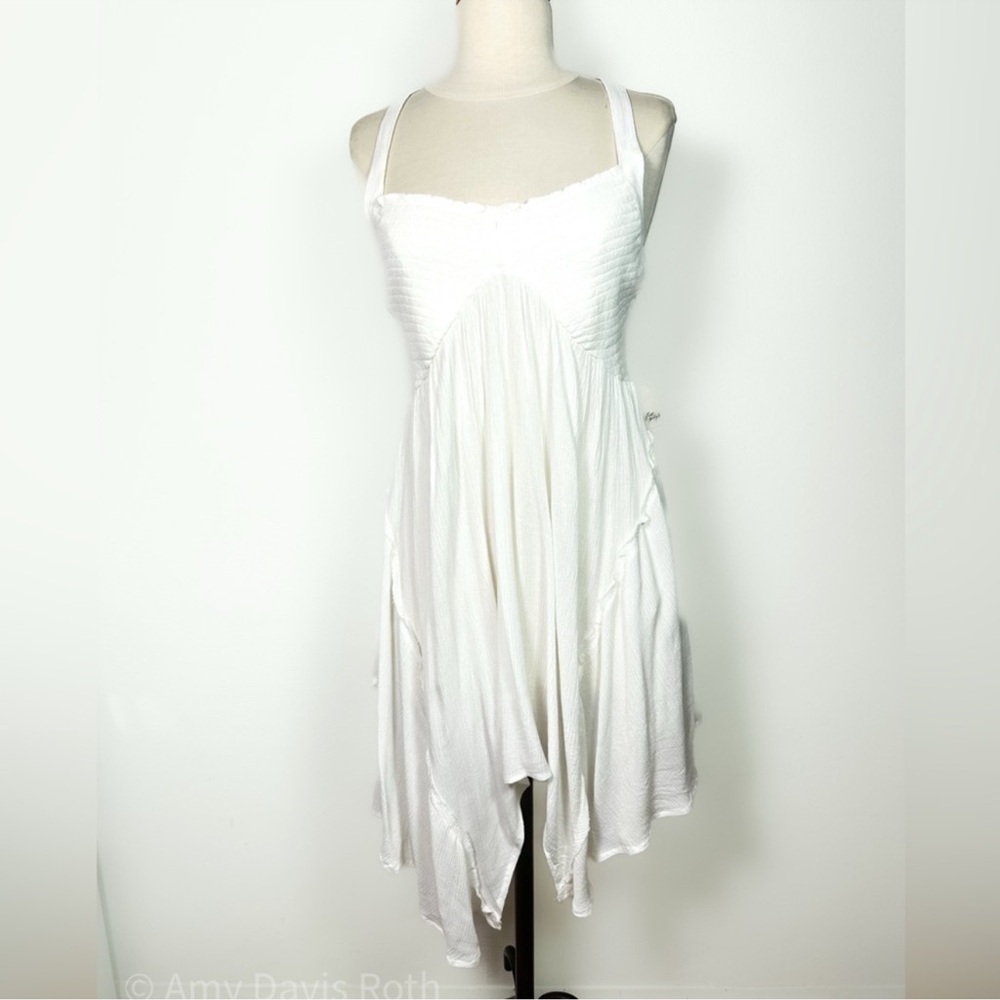 FREE PEOPLE Vacation Vibes Tunic White/Ivory Halter Top Large NWT - Picture 10 of 16